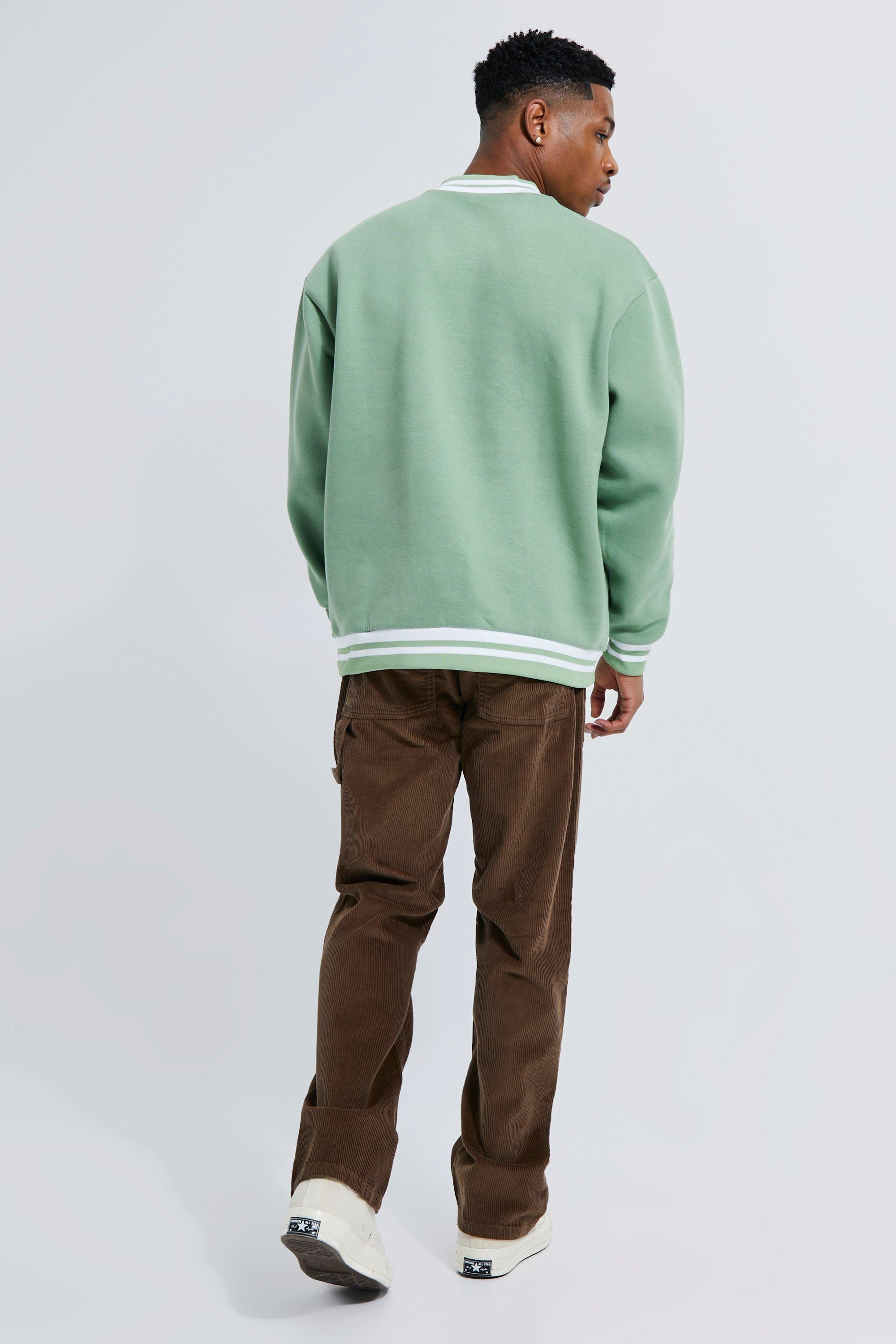 Oversized Homme Applique V Neck Sweat